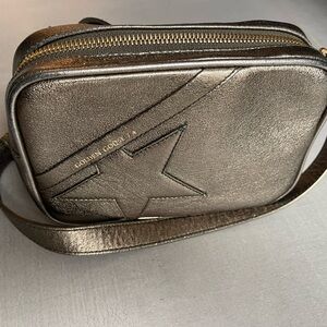 Golden Goose Black Metallic Belt Bag